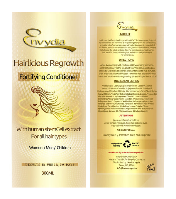 Hairlicious  Hair Re-Growth & Fortifying  Conditioner with MHCsc™ Technology
